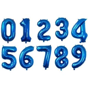 34” Foil Royal Blue Number Balloons – Kaleidoscope