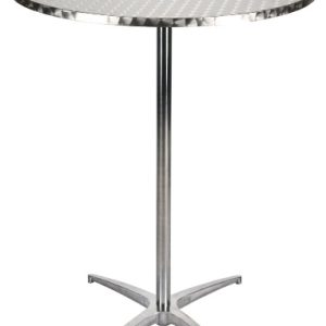 32 Round Stainless Steel Bar Height Cocktail Table Kit