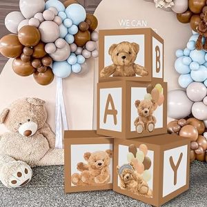 Teddy Bear Baby Boxes for Baby Shower